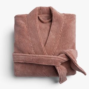 Parachute Home Soft Rib Robe Clay Size Large 100% Cotton